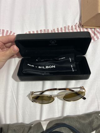 Gafas de sol Silbon x mò doradas y marrones