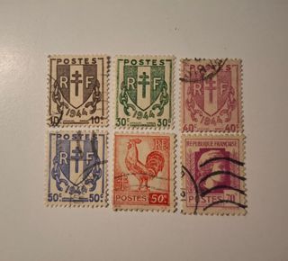 LOTE SELLOS RESISTENCIA FRANCESA