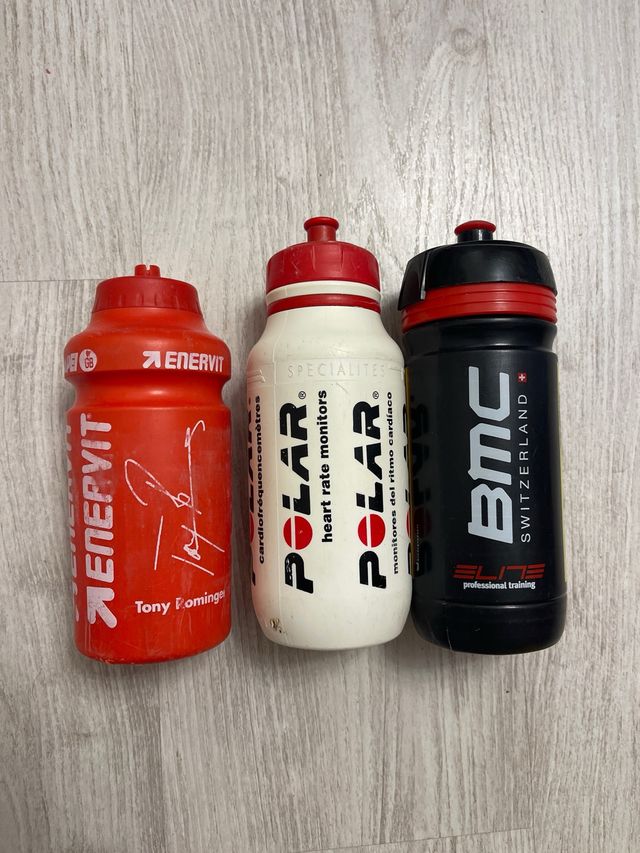 Lote 3 Bidones Ciclismo Polar BMC Enervit