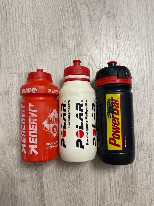 Lote 3 Bidones Ciclismo Polar BMC Enervit