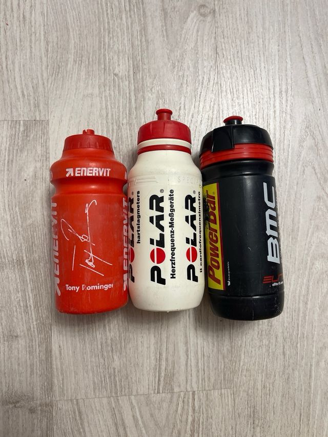 Lote 3 Bidones Ciclismo Polar BMC Enervit