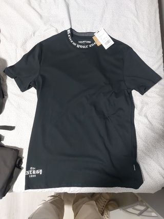 Camiseta YOURTURN Negra Talla S
