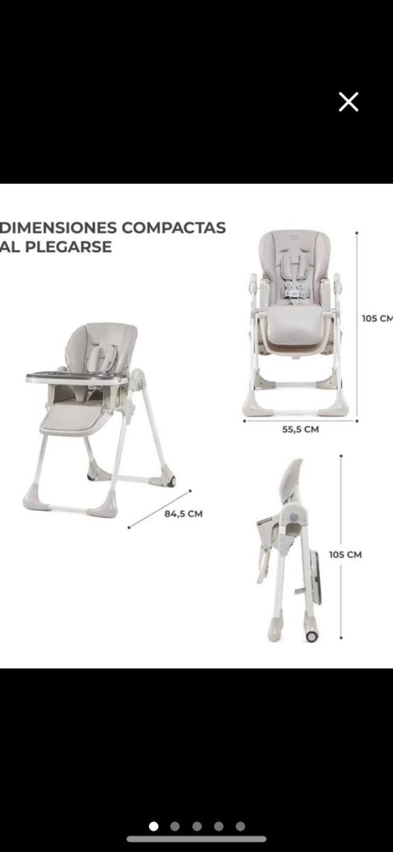 Trona de bebé plegable