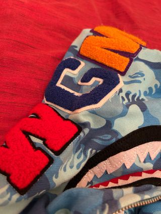 Chaqueta Bape Azul Camuflaje Tiburón