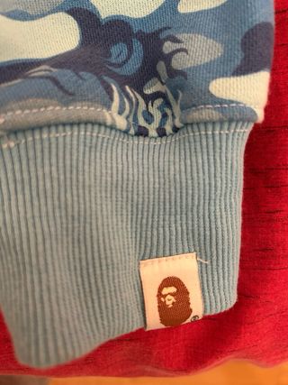 Chaqueta Bape Azul Camuflaje Tiburón