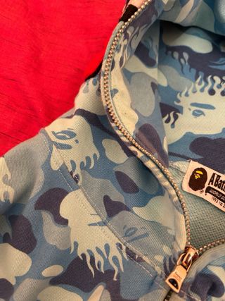 Chaqueta Bape Azul Camuflaje Tiburón