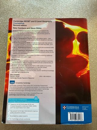 Cambridge IGCSE and O Level Geography Coursebook