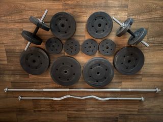 Set Mancuernas, Barras y Discos