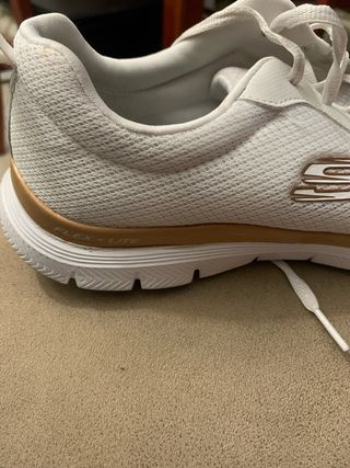 Zapatillas Skechers Flex-Lite Mujer Blancas y Dora