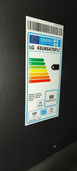 Televisor Smart LG 4K de 43 pulgadas