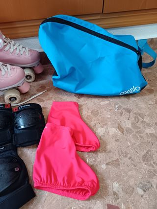 Pack Patines Oxelo Rosas