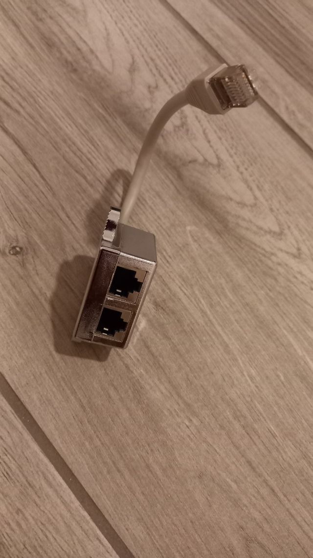 Ladron Divisor Switch Doble Cable Red