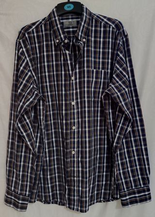 Camisa de cuadros hombre XL.
