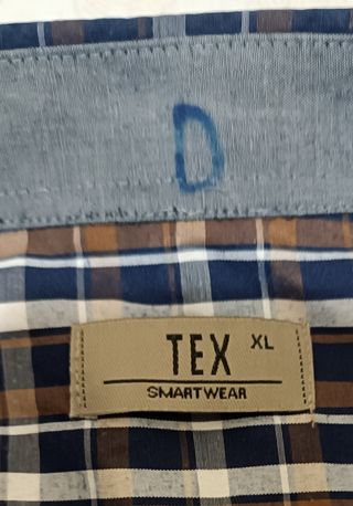 Camisa de cuadros hombre XL.