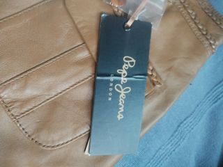 Falda Pepe Jeans de cuero marrón