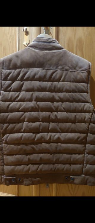 Chaleco Polo Ralph Lauren Cuero Marrón Talla M