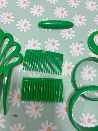 Complementos flamenca niña verde