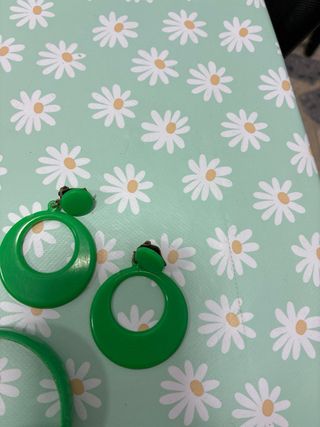 Complementos flamenca niña verde