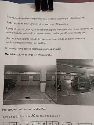 Plaza parking grande.