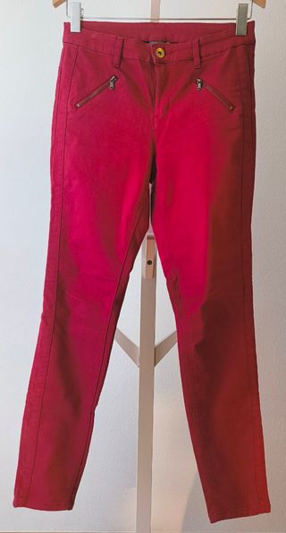Pantalón mujer granate 