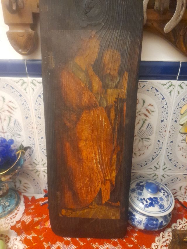 Cuadro antiguo madera