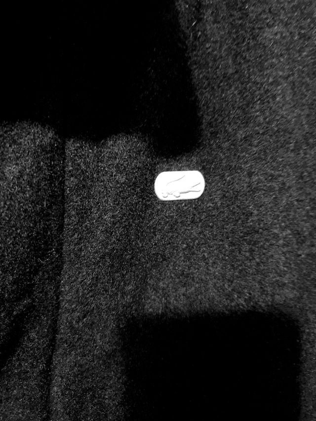 Abrigo Lacoste Negro Talla L