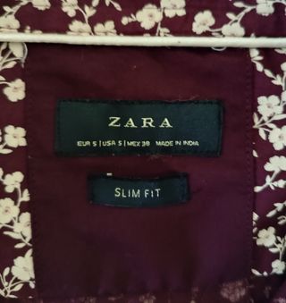 Camisa Zara Estampada Talla S.