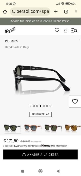 Gafas de sol Perfil negras