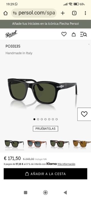 Gafas de sol Perfil negras