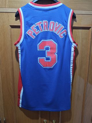 Camiseta NBA Drazen Petrovic, New Jersey Nets. M.
