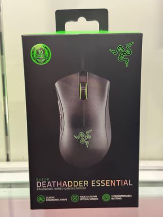Raton Razer Deathadder Essential Negro/Verde