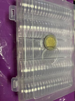 100 Cápsulas para Monedas Transparentes