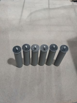 Juego 6 patas roscadas