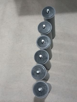 Juego 6 patas roscadas