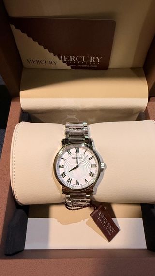 Reloj Mercury Mujer Dorado y Blanco
