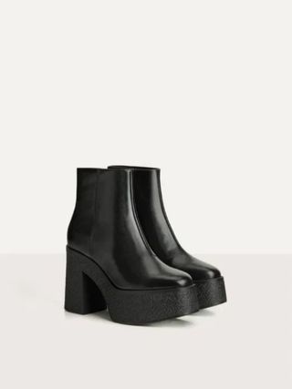 Botines negros tacón plataforma