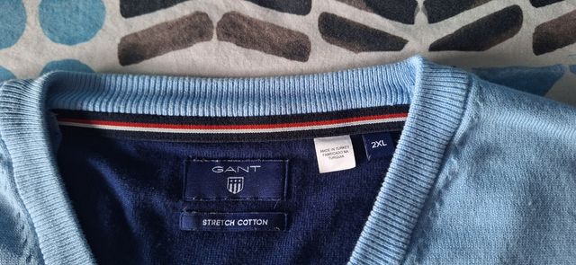 Jersey pico GANT azul celeste hombre