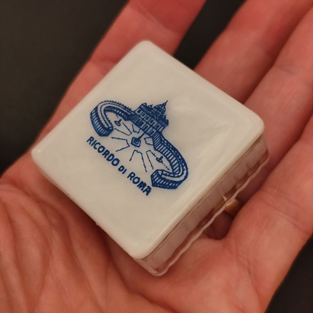 Rosario placcato oro 18kt con grani vetro Murano