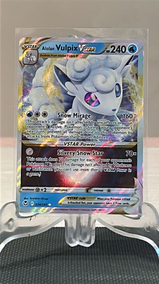 Alolan Vulpix VSTAR 34 Silver Tempest Ingles
