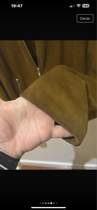 Cazadora ante marrón
