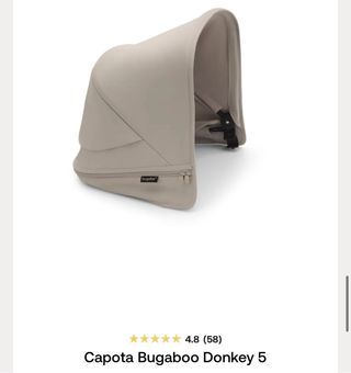 2 capotas Bugaboo Donkey 5 color beige