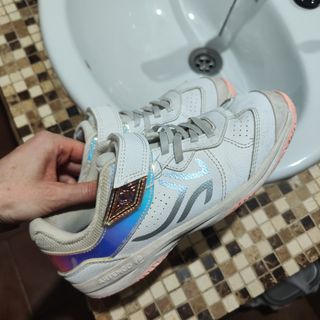 Botines blancos y rosas talla 36. Decathlon 