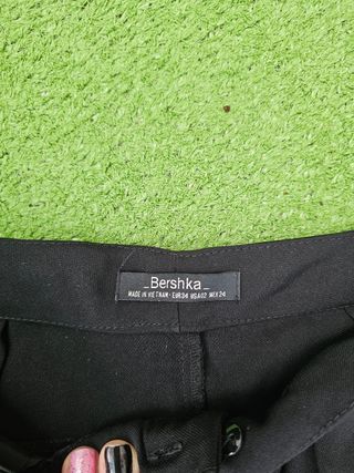Pantalones negros mujer con cremallera