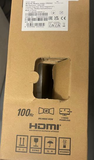 Pantalla AOC 27 pulgadas 100Hz HDMI 27B3HA2