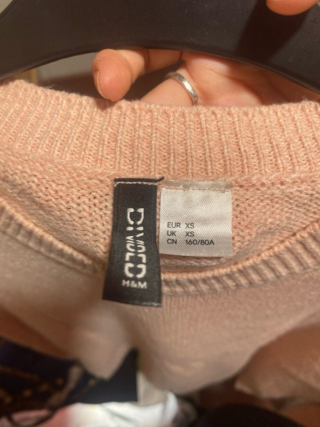 Camiseta rosa Divided manga larga Talla XS