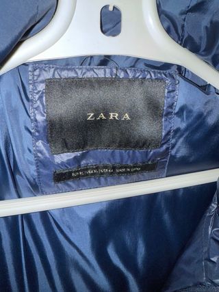 Chaqueta Zara Bomber Hombre Azul Roja