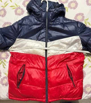 Chaqueta Zara Bomber Hombre Azul Roja