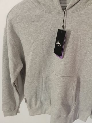 Sudadera con capucha gris Tenth niñas