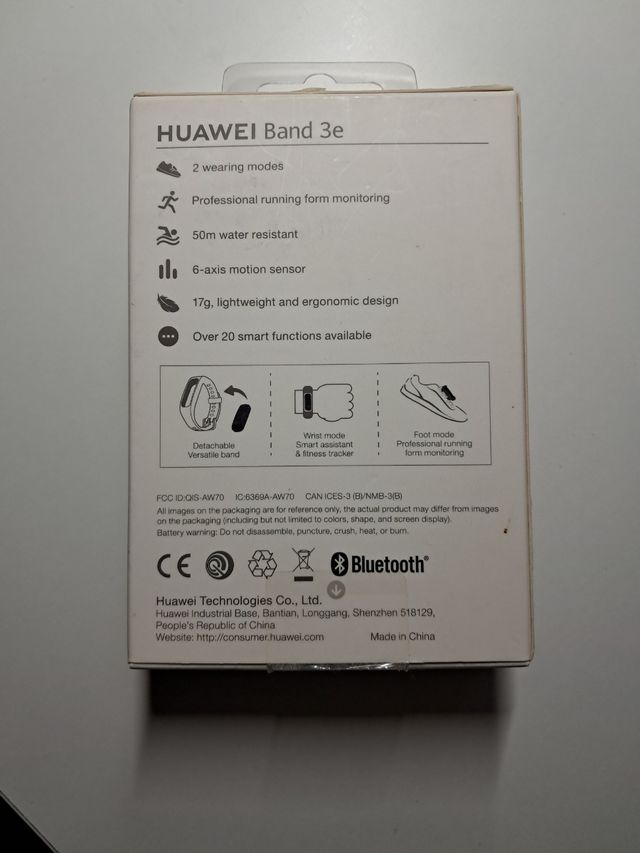 Huawei Band 3e Pulsera Inteligente Negra