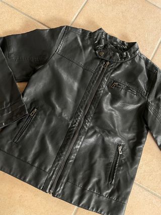 Chiodo ecopelle bambino